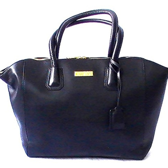 Joy Mangano Black Leather Best Friend Bag - Picture 1 of 1